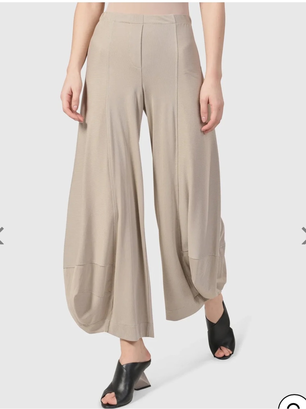 Alembika Go-To Punto Pants Ecru NWT Size US 16-18 Alembika 6 Crop Pants
